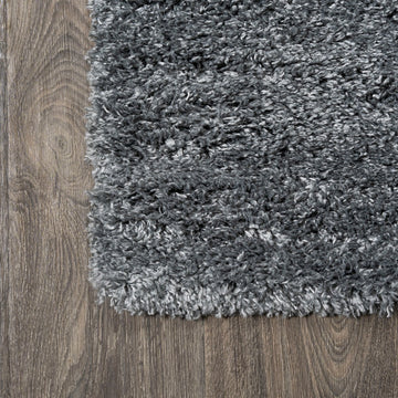 Groovy Solid Shag Area Rug